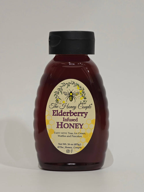 Elderberry Infused Honey: 2oz
